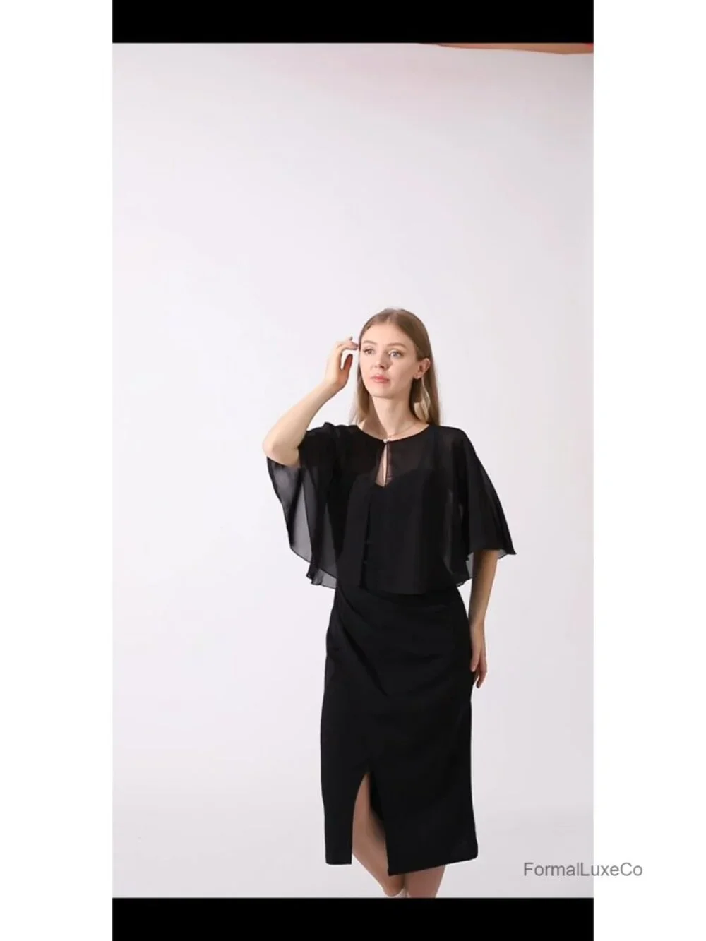 Chiffon Capelet Soft Shawls Wraps for Evening Dress Wedding Cape 1920s